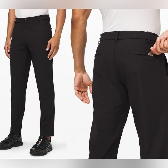 LULULEMON Mens Black Commission Part Classic Warpstreme 30” Pants size: 31 - Picture 2 of 11